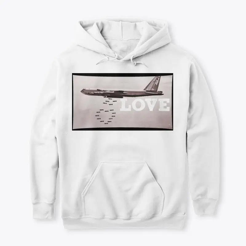 LOVE WAR B-52 BOMBER HEARTH HOODIE